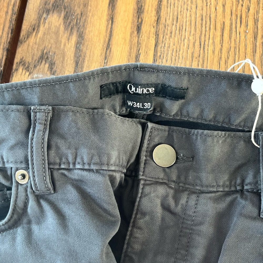 Quince Charcoal Trousers 34x30
